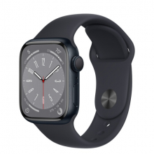 Apple Watch Series 8 45mm Midnight Aluminum Case with Sport Band, Midnight